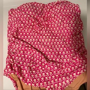 COPY - Jcrew Ruched bandeau one-piece swimsuit in pink stamp floral